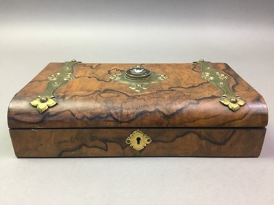 Lot 627 - GOTHIC REVIVAL WALNUT BOX