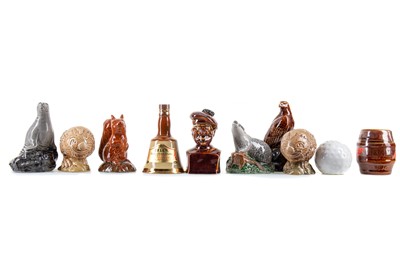 Lot 234 - 10 ASSORTED CERAMIC WHISKY MINIATURES