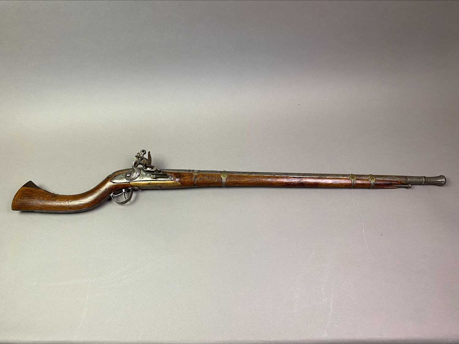 Lot 38 - AFGHAN JEZAIL FLINTLOCK MUSKET