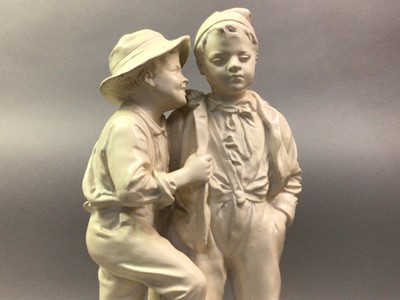 Lot 70 - COMPOSITION GROUP OF TWO BOYS