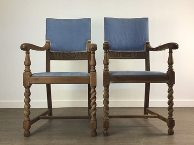 Lot 51 - PAIR OF OAK CHAIRS