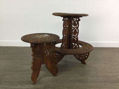 Lot 136 - SET OF ANGLO INDIAN WOODEN TABLES