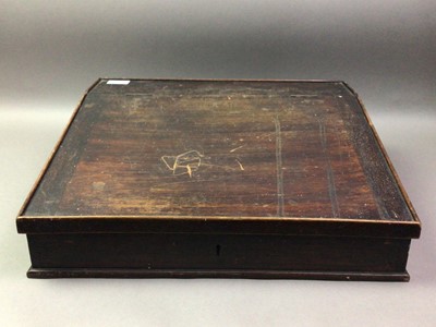 Lot 148 - MAHOGANY WRITING SLOPE