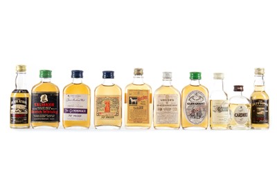 Lot 249 - 10 ASSORTED WHISKY MINIATURES