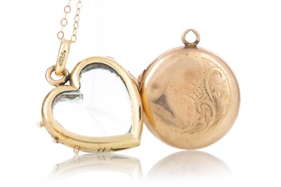 Lot 574 - TWO LOCKET PENDANTS