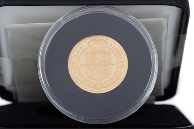 Lot 70 - ELIZABETH II 400TH ANNIVERSARY LAUREL GOLD PROOF COIN