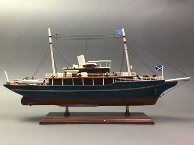 Lot 102 - WOODEN MODEL OF A SHIP