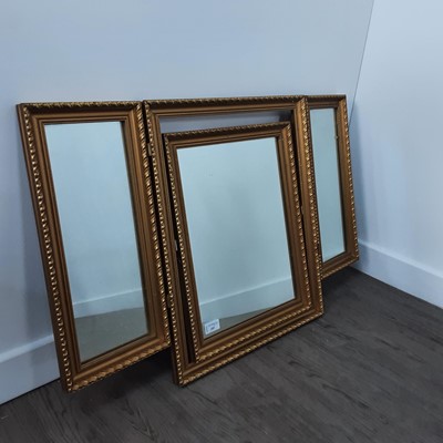 Lot 103 - GILT FRAMED OPENING MIRROR