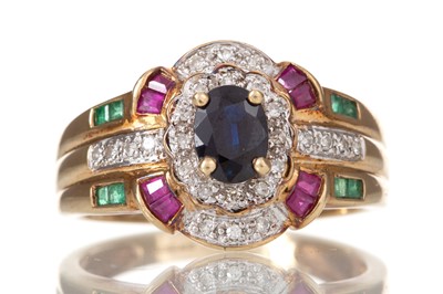 Lot 561 - MULTI GEM SET RING