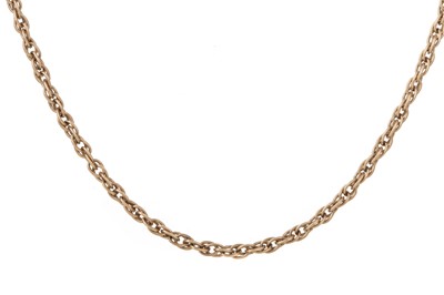 Lot 593 - NINE CARAT GOLD CHAIN