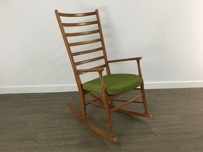 Lot 251 - TEAK ROCKING CHAIR