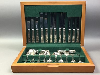 Lot 227 - CANTEEN OF SILVER PLATED CUTLERY