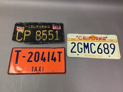 Lot 230 - COLLECTION OF AMERICAN LICENSE PLATES
