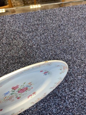 Lot 1047 - TWO 18TH CENTURY CHINESE FAMILLE ROSE PLATES