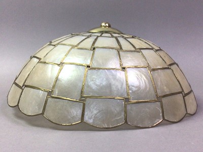 Lot 265 - GROUP OF FIVE VINTAGE CEILING AND TABLE LAMP SHADES