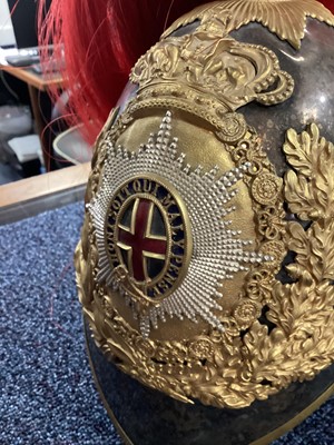 Lot 38 - ROYAL HORSE GUARDS, OFFICER'S ALBERT HELMET