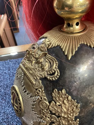 Lot 38 - ROYAL HORSE GUARDS, OFFICER'S ALBERT HELMET