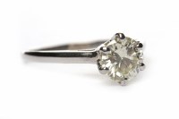 Lot 90A - EIGHTEEN CARAT GOLD DIAMOND SOLITAIRE RING the...