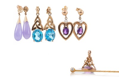 Lot 1116 - COLLECTION OF GEM SET EARRINGS