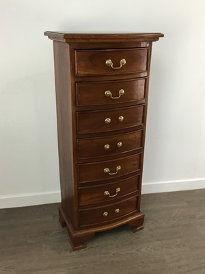 Lot 353 - MODERN HARDWOOD NARROW CHEST