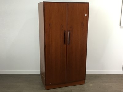 Lot 350 - G-PLAN TEAK DOUBLE WARDROBE