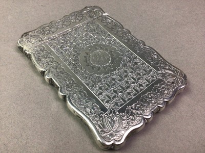 Lot 357 - SILVER CARD CASE