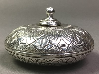 Lot 358 - SILVER OIL LAMP