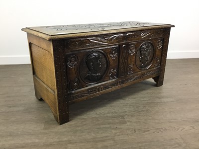 Lot 373 - OAK DOWER CHEST