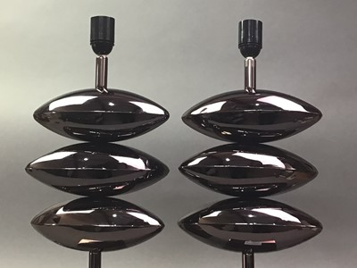 Lot 388 - PAIR OF MODERNIST STYLE TABLE LAMPS