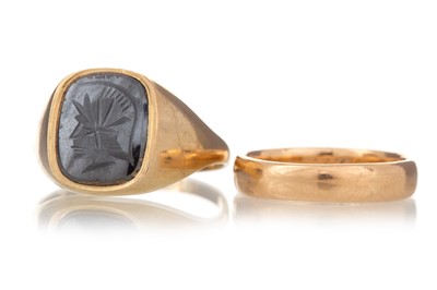 Lot 1174 - TWO GOLD RINGS