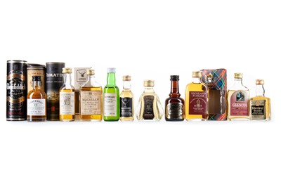 Lot 267 - 14 ASSORTED WHISKY MINIATRES