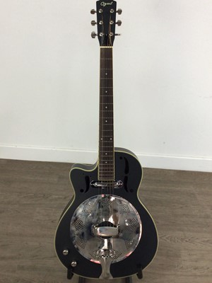 Lot 651 - OZARK ELECTRO-ACOUSTIC LEFT-HANDED RESONATOR GUITAR