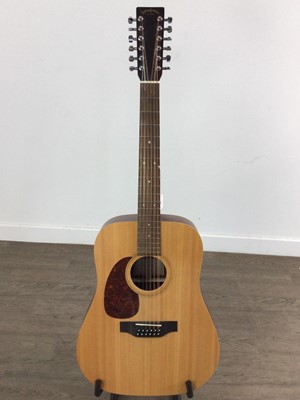 Lot 661 - SIGMA TWELVE-STRING LEFT-HANDED ELECTRO-ACOUSTIC GUITAR