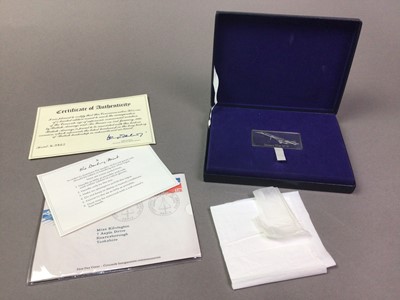 Lot 412 - INAUGURATION OF CONCORDE SILVER PROOF COMMEMORATIVE INGOT