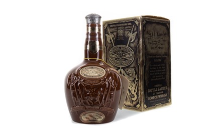 Lot 12 - CHIVAS ROYAL SALUTE 21 YEAR OLD BROWN DECANTER 75CL