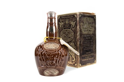 Lot 19 - CHIVAS ROYAL SALUTE 21 YEAR OLD BROWN DECANTER 75CL