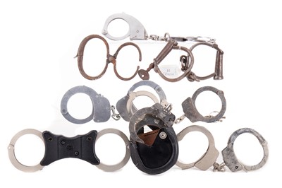 Lot 77 - UK, COLLECTION OF POLICE HANDCUFFS