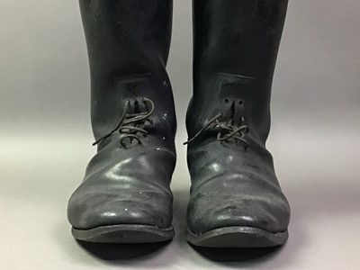 Lot 84 - MOUNTED OFFICER'S LEATHER RIDING BOOTS