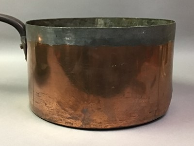 Lot 547 - LARGE VICTORIAN COPPER PAN