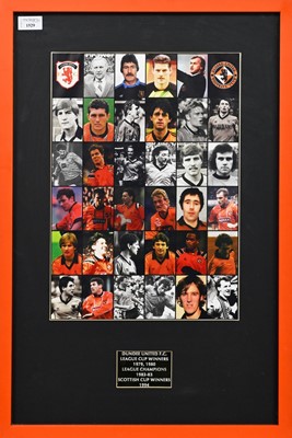 Lot 281 - DUNDEE UNITED F.C., FRAMED DISPLAY