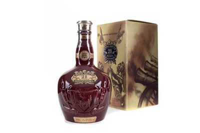 Lot 54 - CHIVAS ROYAL SALUTE 21 YEAR OLD RUBY DECANTER