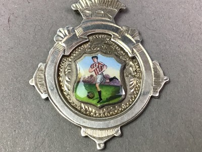 Lot 114 - SILVER FOOTBALLING MEDAL, CAMPBELL CUP