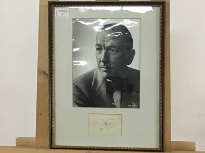 Lot 5 - NOEL COWARD SIGNED DISPLAY