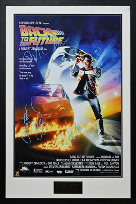 Lot 931 - BACK TO THE FUTURE, AUTOGRAPHED POSTER