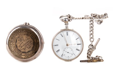 Lot 606 - VICTORIAN SILVER PAIR CASED POCKETWATCH