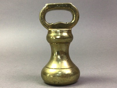 Lot 136 - LOT OF BRASS WEIGHTS