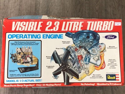 Lot 205 - REVELL, VISIBLE 2.3 LITRE TURBO OPERATING ENGINE MODEL KIT