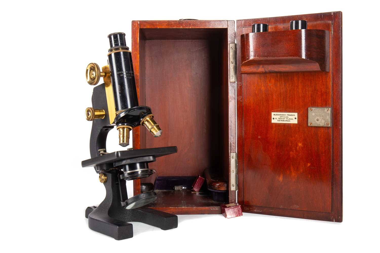 Lot 26 - SPENCER LENS CO OF BUFFALO NEW YORK, MONOCULAR MICROSCOPE