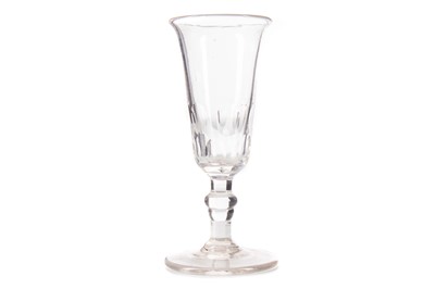 Lot 892 - VICTORIAN GLASS CHAMPAGNE FLUTE