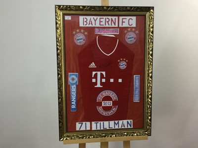 Lot 220 - MALIK TILLMAN SIGNED BYERN MUNIC SHIRT